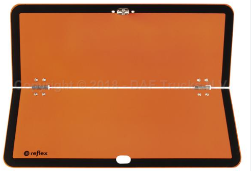 PLAQUE ADR PLIABLE HORIZONTALE VERROUILLAGE CENTRAL