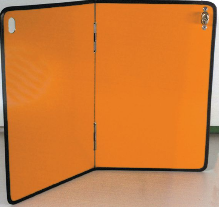 PLAQUE ADR PLIABE VERTICALE VERROUILLAGE HAUT