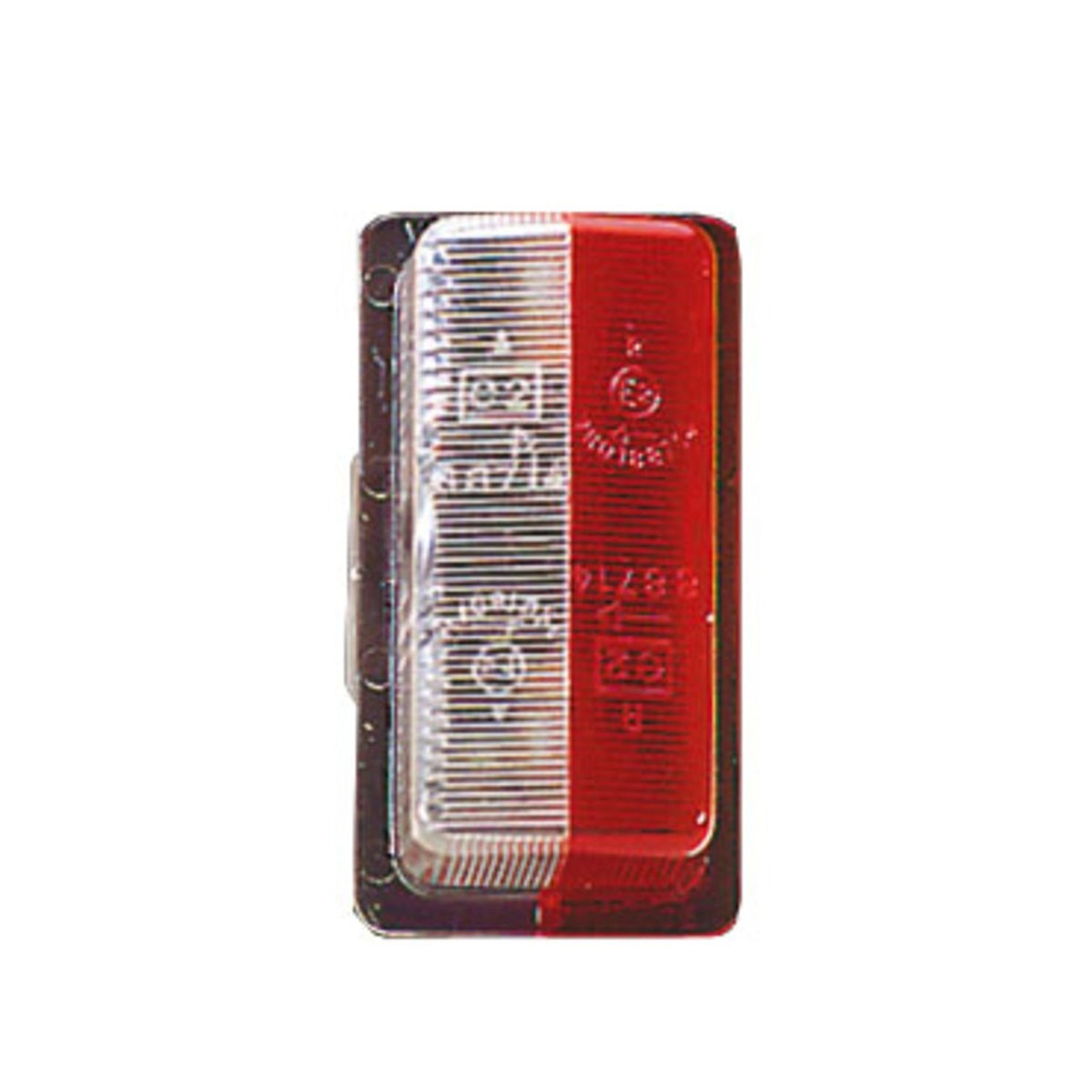 CABOCHON ROUGE/BLANC