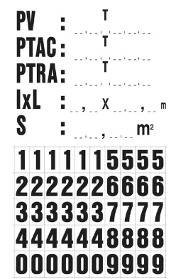 [7347] PLAQUE DE TARE 210X135