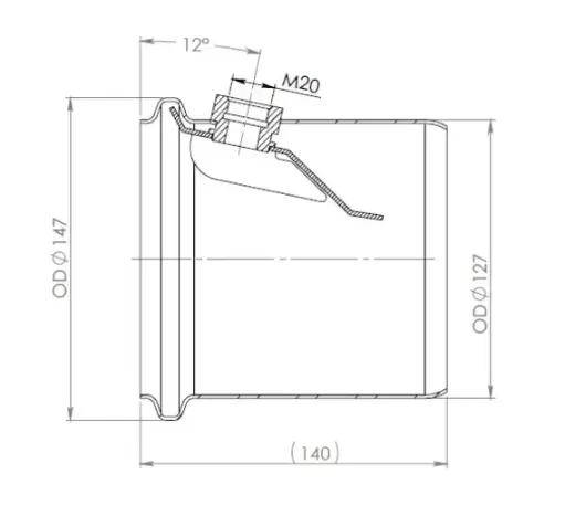 [21653613] TUBE ECHAPPEMENT ORIGINE VOLVO