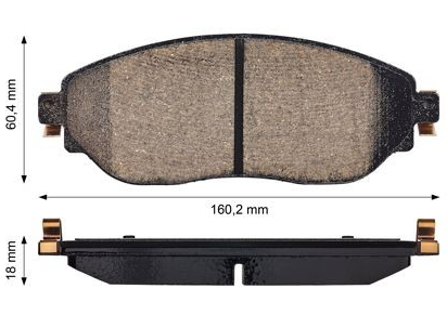 JEU PLAQUETTES DE FREIN AV