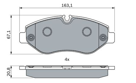 JEU PLAQUETTE DE FREINS AV
