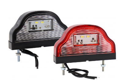 [SV.040800L] ECLAIREUR DE PLAQUE IMMAT NOIR    TYPE ASPOCK