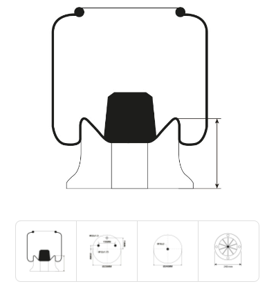 [AS0153] COUSSIN DE SUSPENSION / EMBASSE COMPOSITE 150 MM SAF