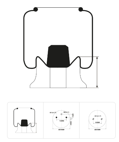 [MRAS0001] COUSSIN DE SUSPENSION MERCEDES/JOST