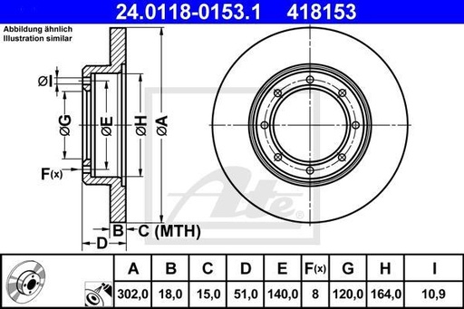 [418153] DISQUE FREIN AR