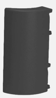 [TK1033] EMBOUT 90° PLASTIQUE NOIR H:300MM