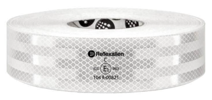 [7168] BANDE REFLECHISSANTE BLANC PREMIUM