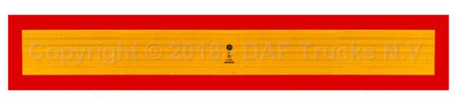 [4003RF/UK] PLAQUE REFLECHISSANTE LONGUE ALU REMORQUE 